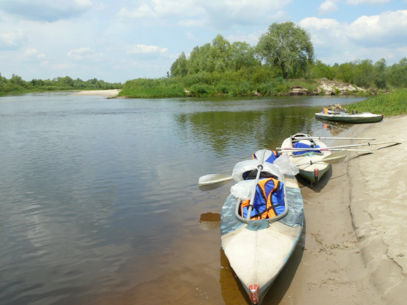 Выходные на реке Припять - сплав на байдарках (ночевка в усадьбе)